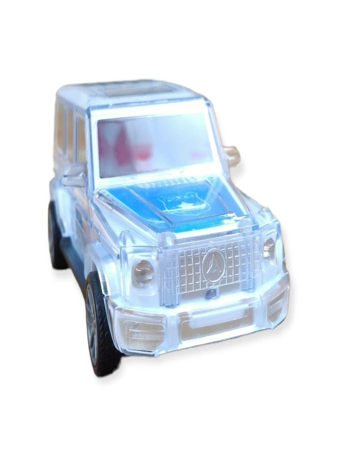 PLUSPOINT Police car Friction Powered with led Lights and Music Siren Kids Toddler Car Toy Push n go Toy car for Kids Pretend Play City Service Vehicle (Police Jeep) - Image 4